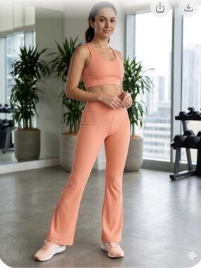 Cotton On Coral Flare Leggings